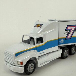 Winross Exide Batteries Racing Team #7 NASCAR Diecast Semi Truck Transporter
